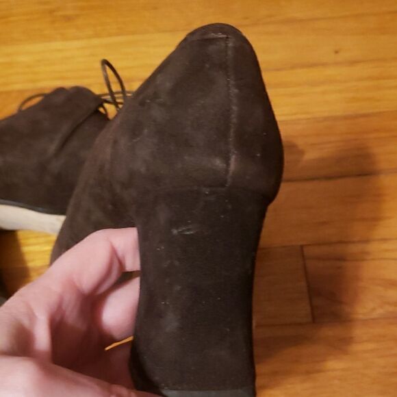 NICKELS size 8. Brown faux suede shoes - Picture 4 of 5